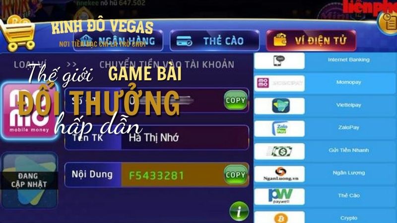 cách nạp tiền Rikvip