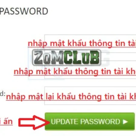 Bị Quên Mật Khẩu Zomclub